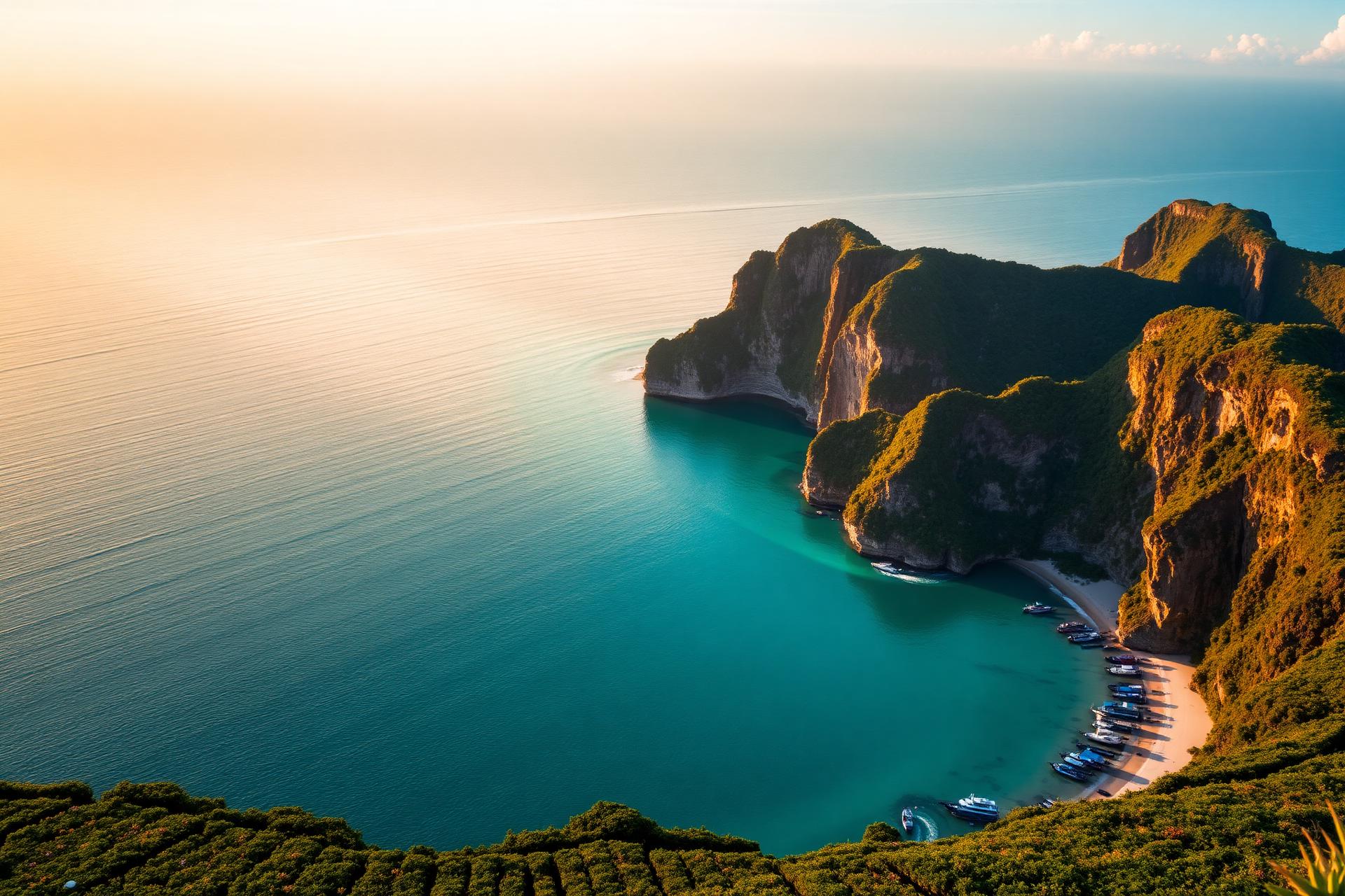 Đảo Lý Sơn nhìn từ trên cao